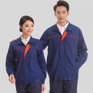 春季節(jié)秋季長(zhǎng)袖工作服材料行業(yè)上衣