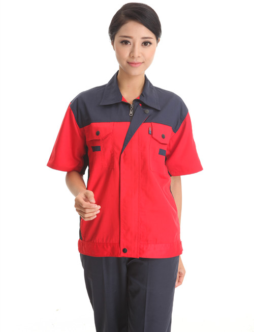 短袖防阻藥劑師燃云南汽修工作服