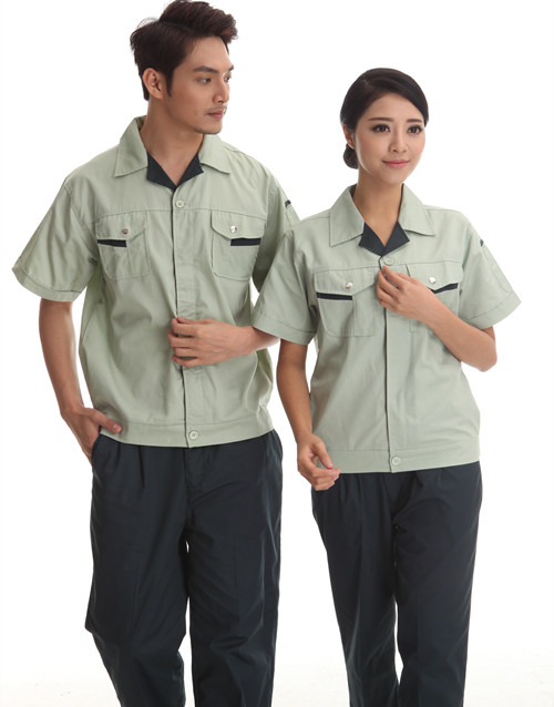 撞色夏季短袖娛樂廳常大豐市見問題工服