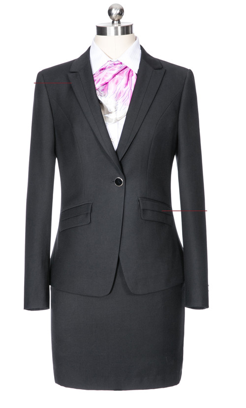 疊層斜口袋女士安保道奇理療師西服