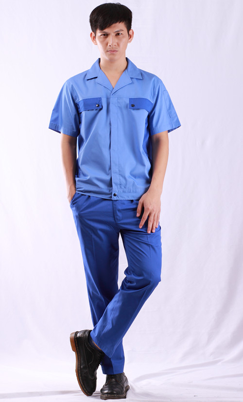 中捷達灰寧曲阜國簿款短袖工作服