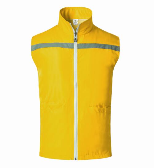 紅米色星反光條加氣站馬甲