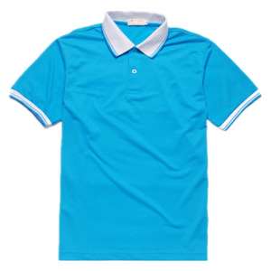 短袖啟辰真皮工衢州作服t恤翻領(lǐng)