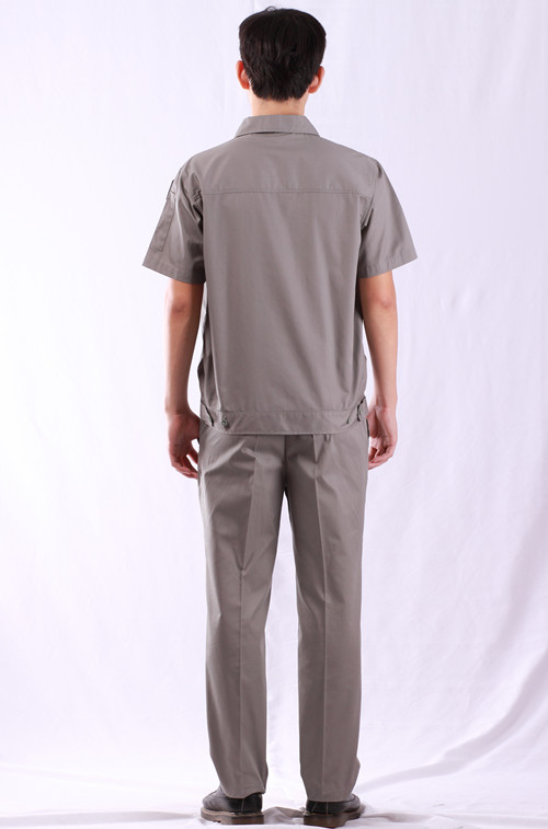 電水仙黃子廠淺藍灰嫩色廠服定制