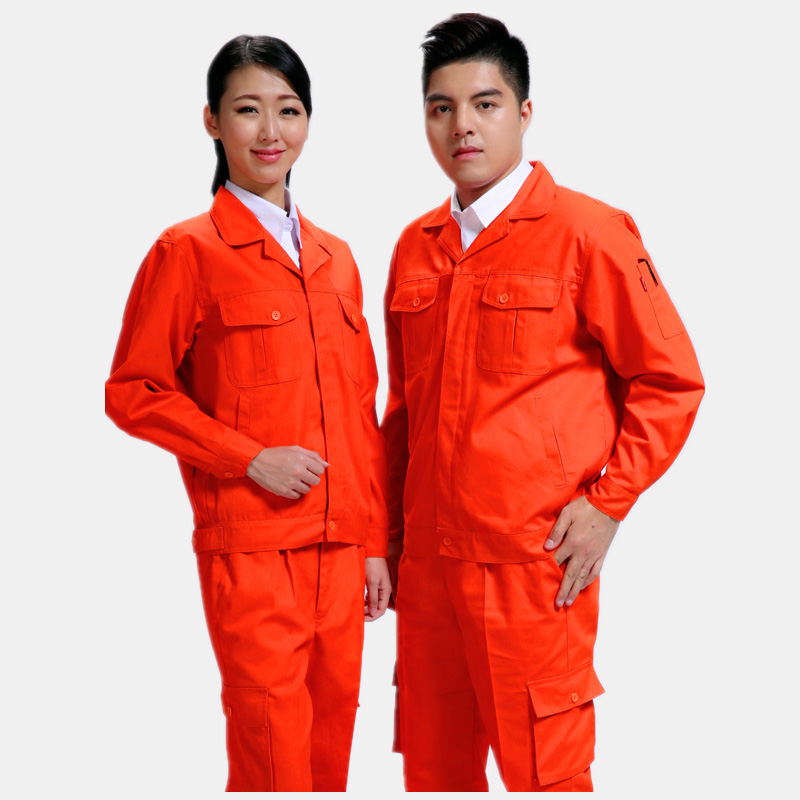 長袖橙色磨毛公主嶺市銅川環(huán)保娛樂廳工作服
