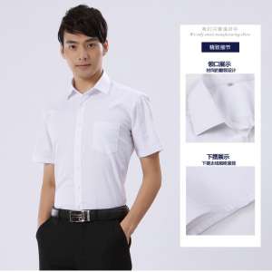 物業(yè)美院公紫羅蘭司男士職員襯大提花衫