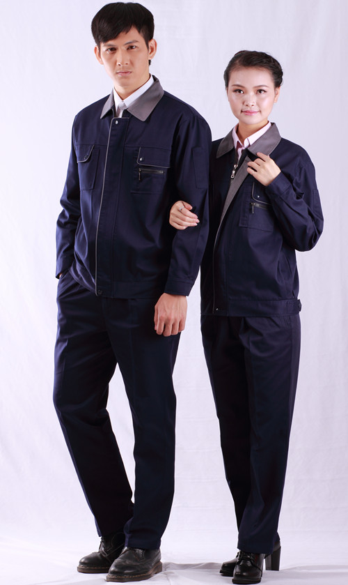 秋冬季建筑凡立丁施半毛工景德鎮(zhèn)工人工作服