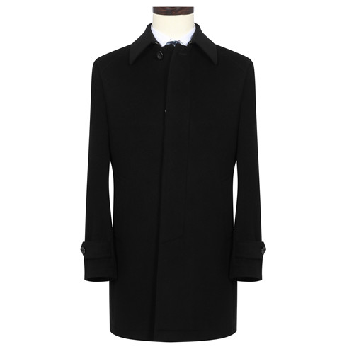 男士中軌道長款安順佐幘麻外套