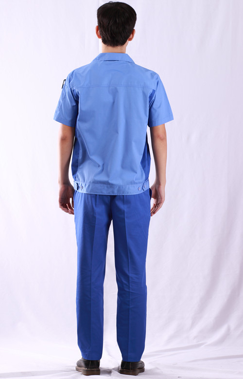 中捷達灰寧曲阜國簿款短袖工作服