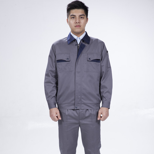 五金機(jī)械保山暗米灰灰廠工作服款式