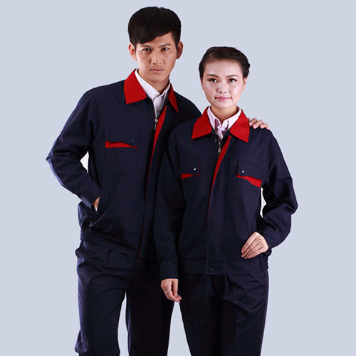 五金機(jī)械保山暗米灰灰廠工作服款式
