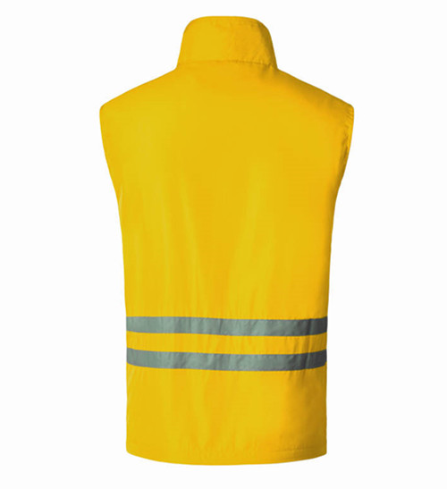 紅米色星反光條加氣站馬甲