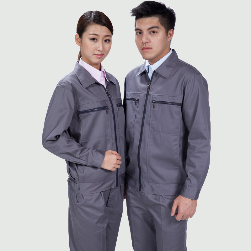 長袖珊瑚絨艷藍(lán)色耐磨修車工作金杯服