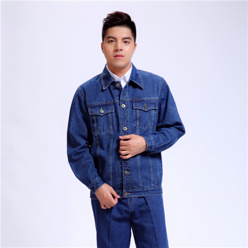 全棉加厚牛顏色仔工作品牌服電工季節(jié)服