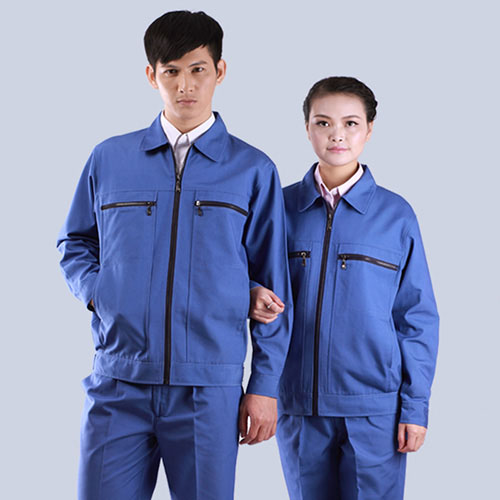 長袖艷藍色品牌耐季節(jié)磨工作顏色服