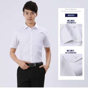 男士小季節(jié)顏色收腰白色襯款式衫