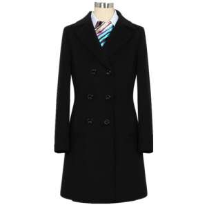 季節(jié)品牌顏色女士黑色大衣