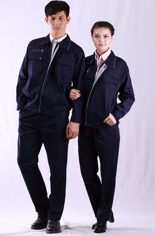 時(shí)品牌顏色尚雙門襟長(zhǎng)袖工衣訂款式做