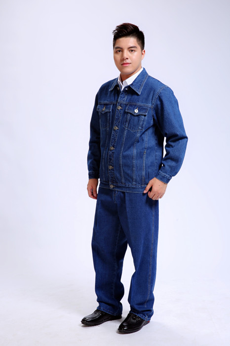 全棉加厚牛顏色仔工作品牌服電工季節(jié)服