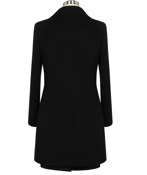 季節(jié)品牌顏色女士黑色大衣